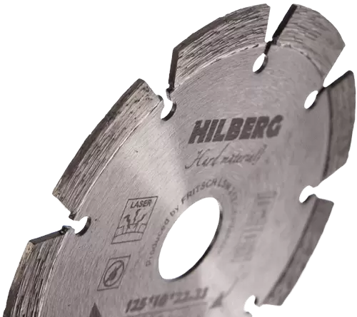Алмазный диск по железобетону 125*22.23*10*2.0мм Hard Materials Laser Hilberg HM102 - интернет-магазин «Стронг Инструмент» город Екатеринбург