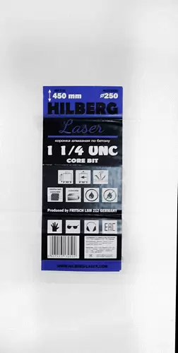 Алмазная буровая коронка 250*450 мм 1 1/4" UNC Hilberg Laser HD725 - интернет-магазин «Стронг Инструмент» город Екатеринбург