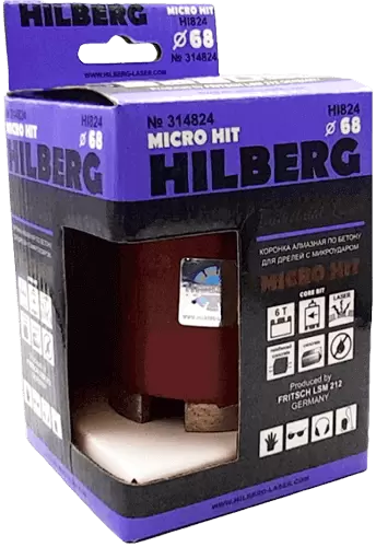Коронка алмазная SDS-Plus 68 мм под пылеудалитель Hilberg Laser Micro Hit HI824 - интернет-магазин «Стронг Инструмент» город Екатеринбург