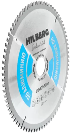 Пильный диск по алюминию 216*30*Т80 Industrial Hilberg HA216 - интернет-магазин «Стронг Инструмент» город Екатеринбург