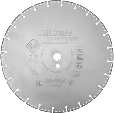 Алмазный отрезной диск по металлу 350*25.4/20*3*2.7мм Super Metal Hilberg 520350 - интернет-магазин «Стронг Инструмент» город Екатеринбург